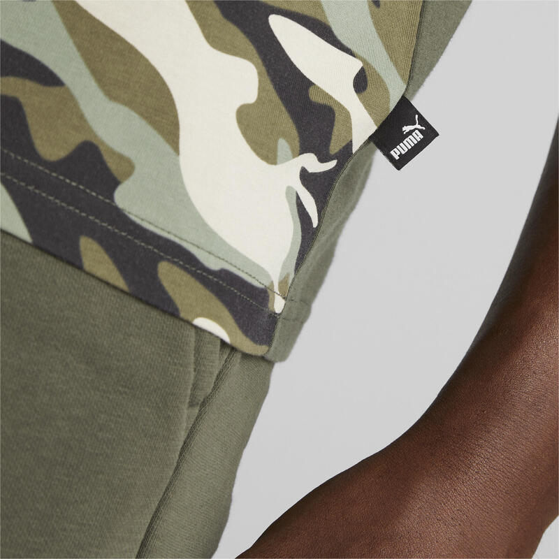 T-shirt de camuflagem com blocos de cores Essentials para homem PUMA