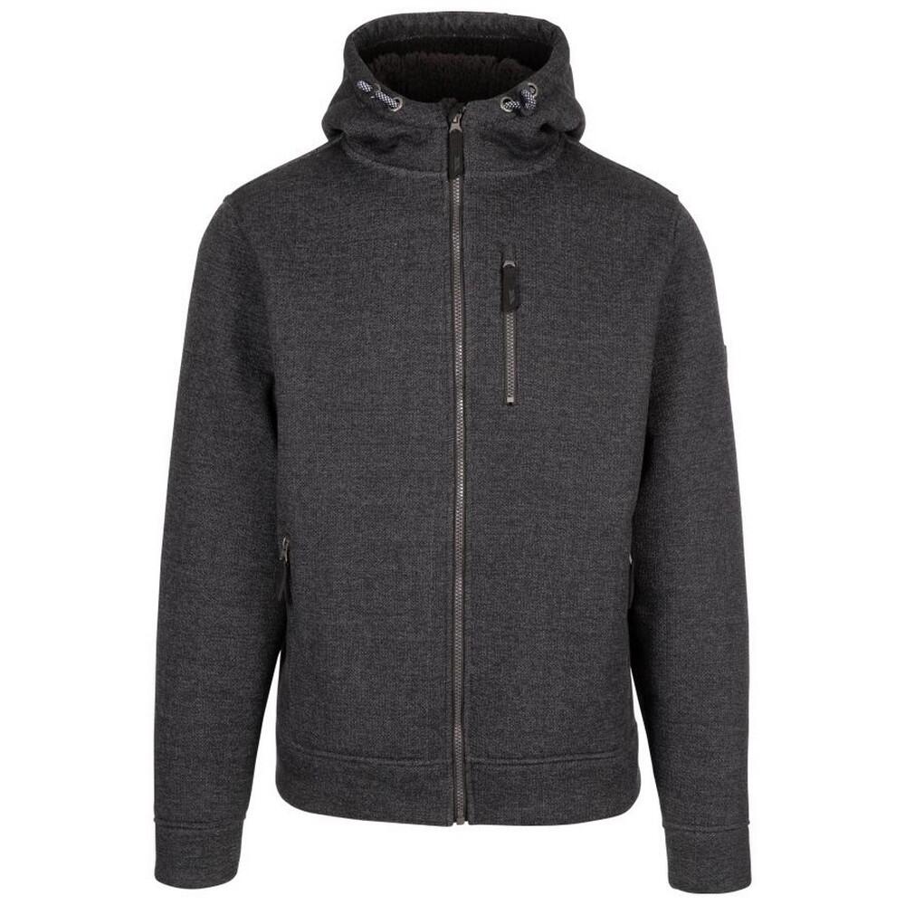 TRESPASS Mens Truther Marl Jacket (Black Marl)