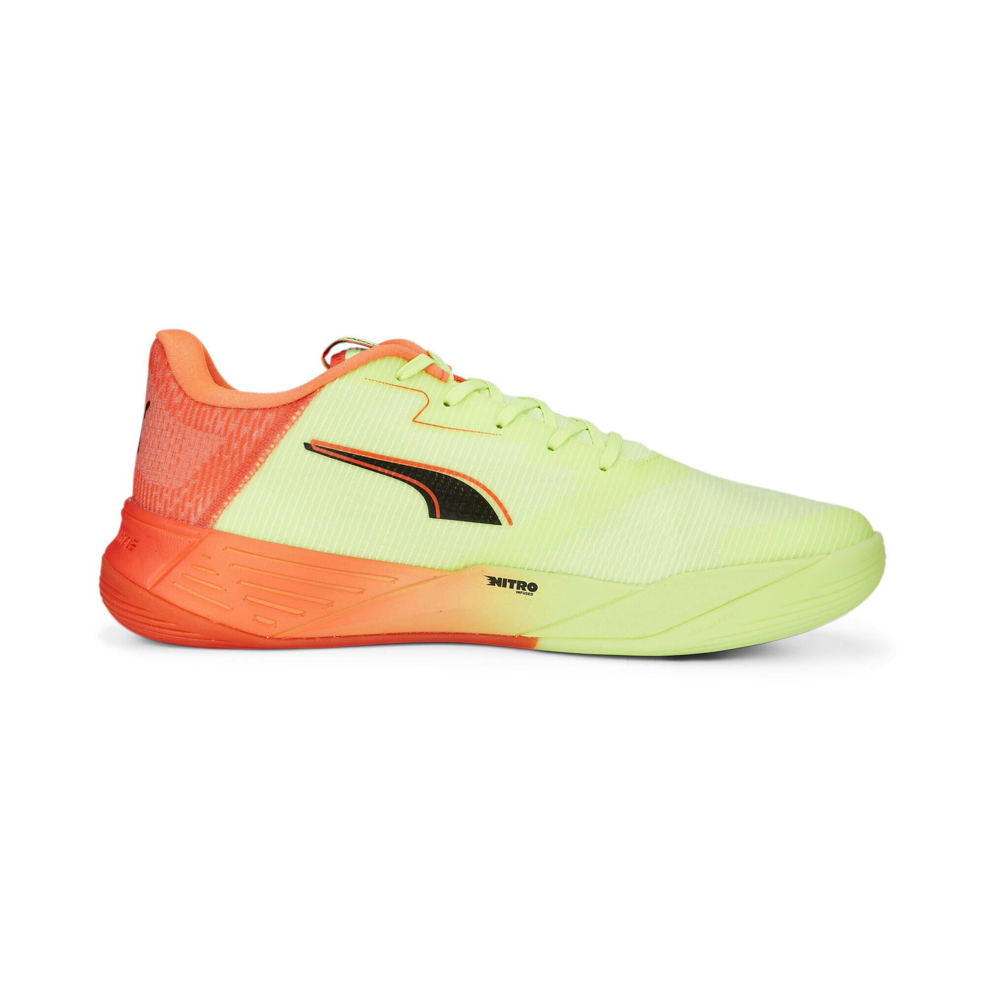 Sapatilhas de andebol PUMA Accelerate Turbo Nitro II Amarelo/Preto/Vermelho 5/6