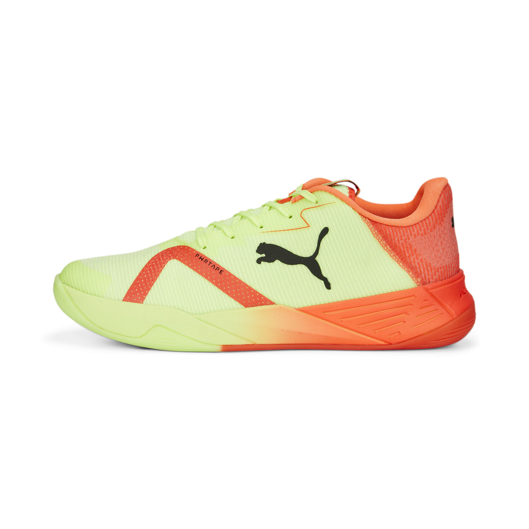 Sapatilhas de andebol PUMA Accelerate Turbo Nitro II Amarelo/Preto/Vermelho 3/6