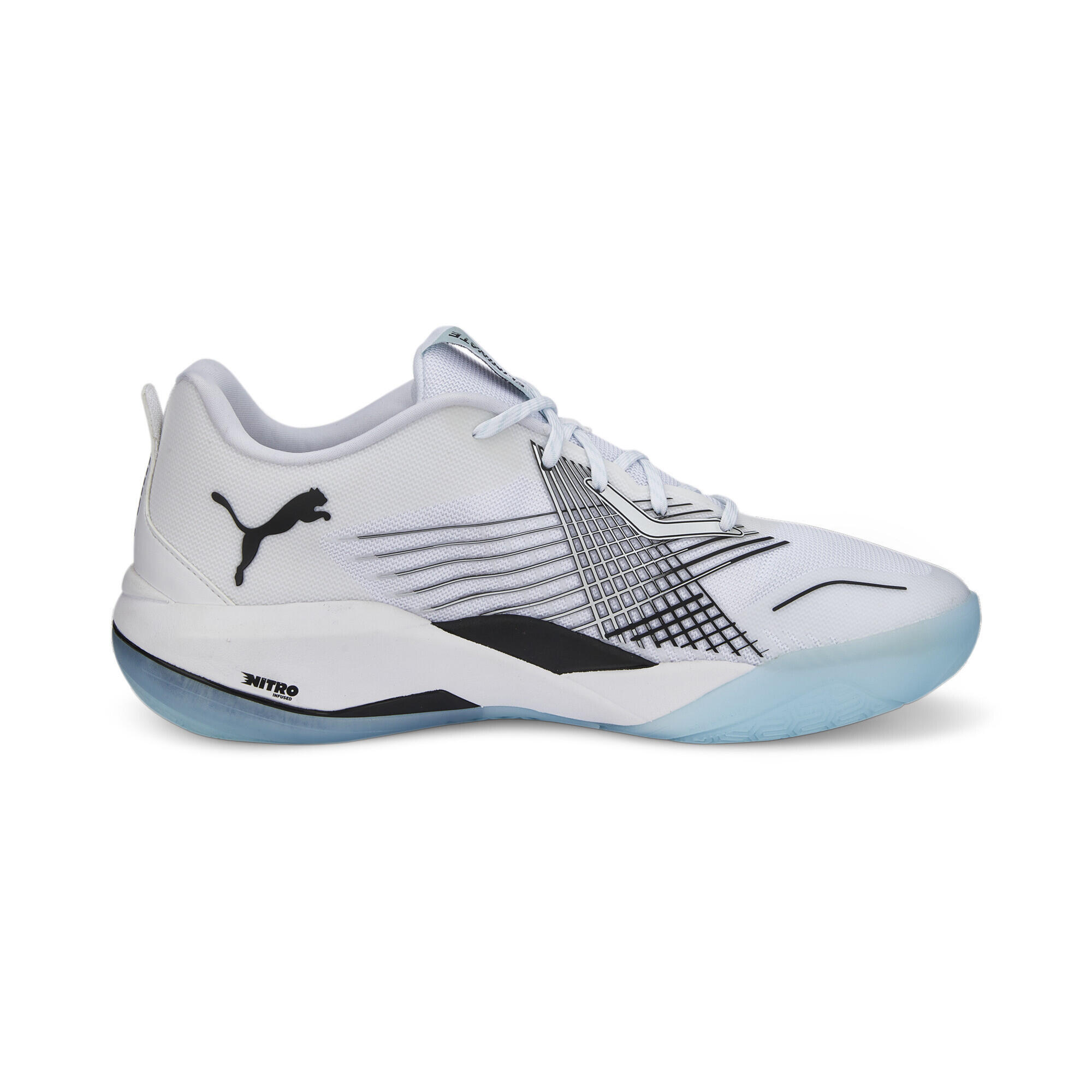 Chaussures de handball Eliminate Power Nitro II PUMA White Black Nitro Blue 5/7