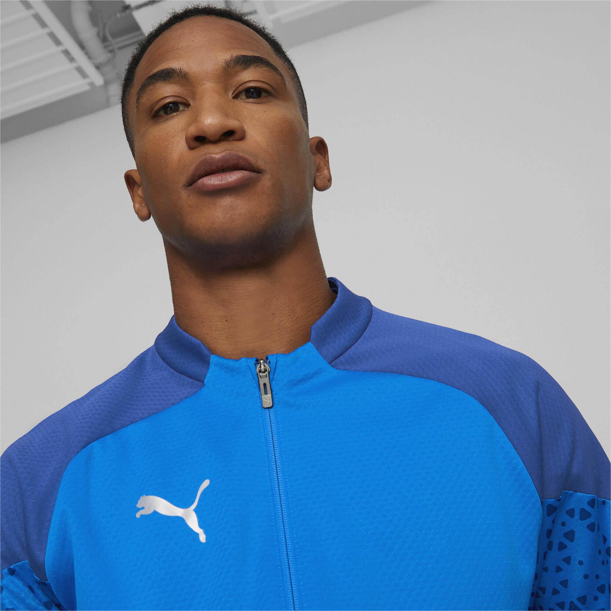 teamCUP Fußball Trainingsjacke Herren PUMA Electric Blue Lemonade 4/7