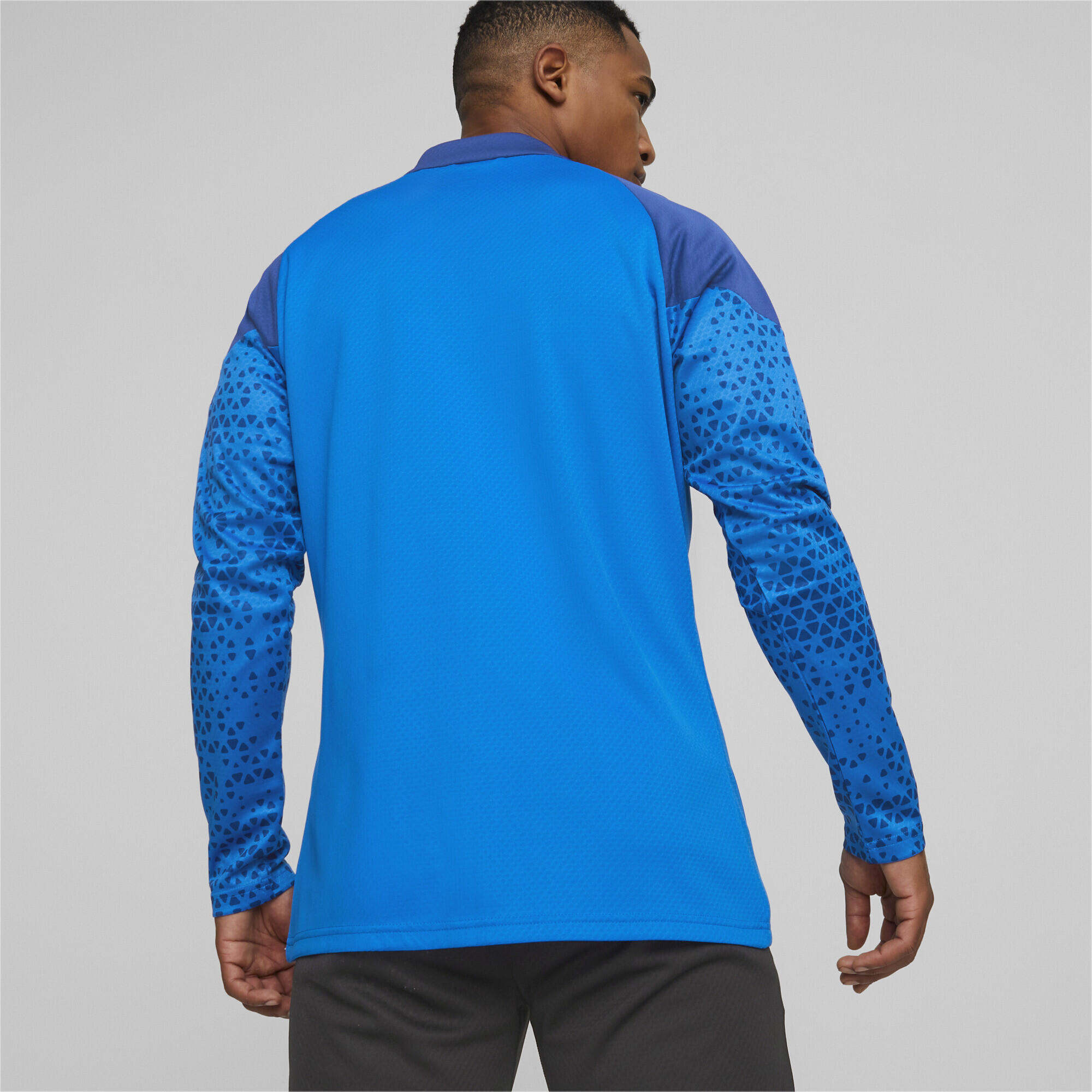 teamCUP Fußball Trainingsjacke Herren PUMA Electric Blue Lemonade 3/7