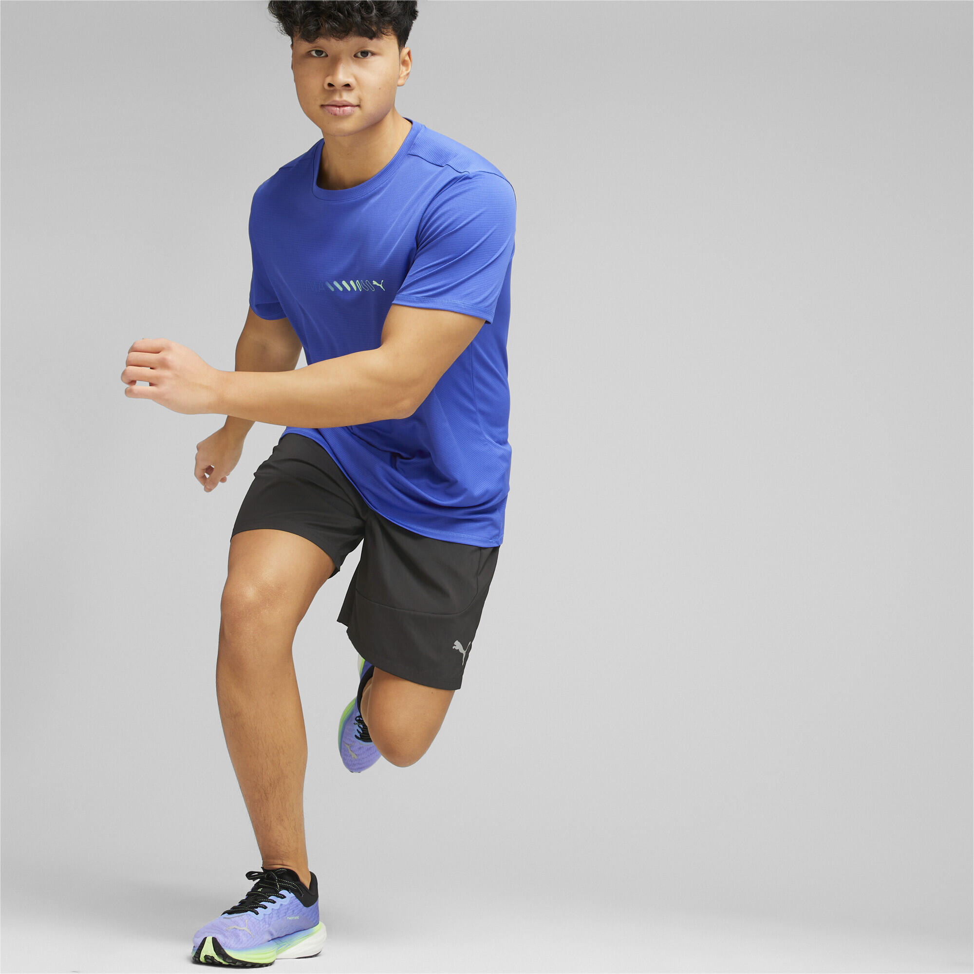 T-shirt Run Favorite Logo da uomo PUMA Royal Sapphire Blue 3/6