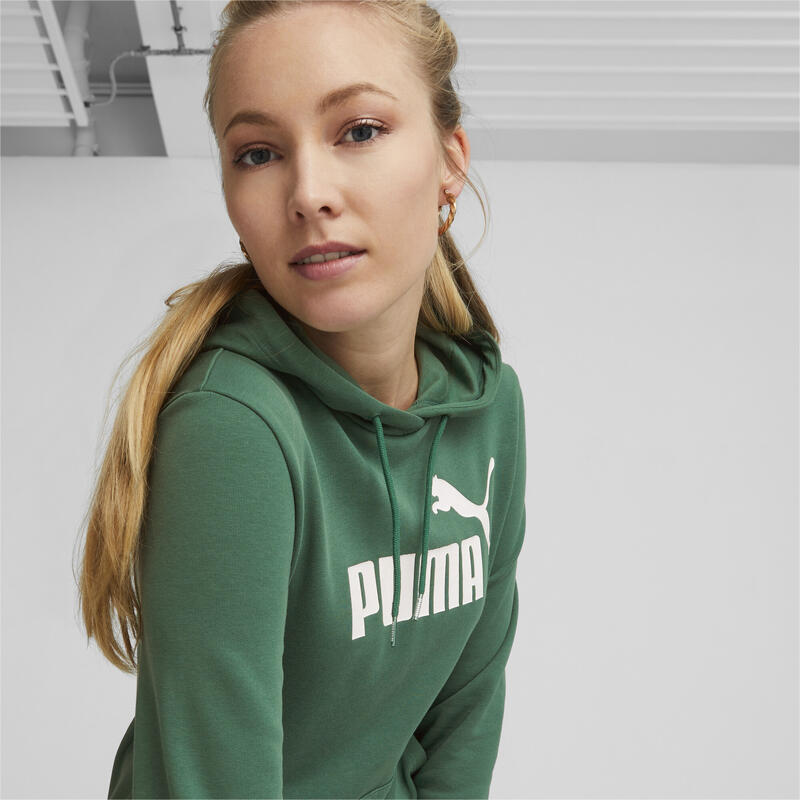 Essentials Big Logo hoodie voor dames PUMA Vine Green