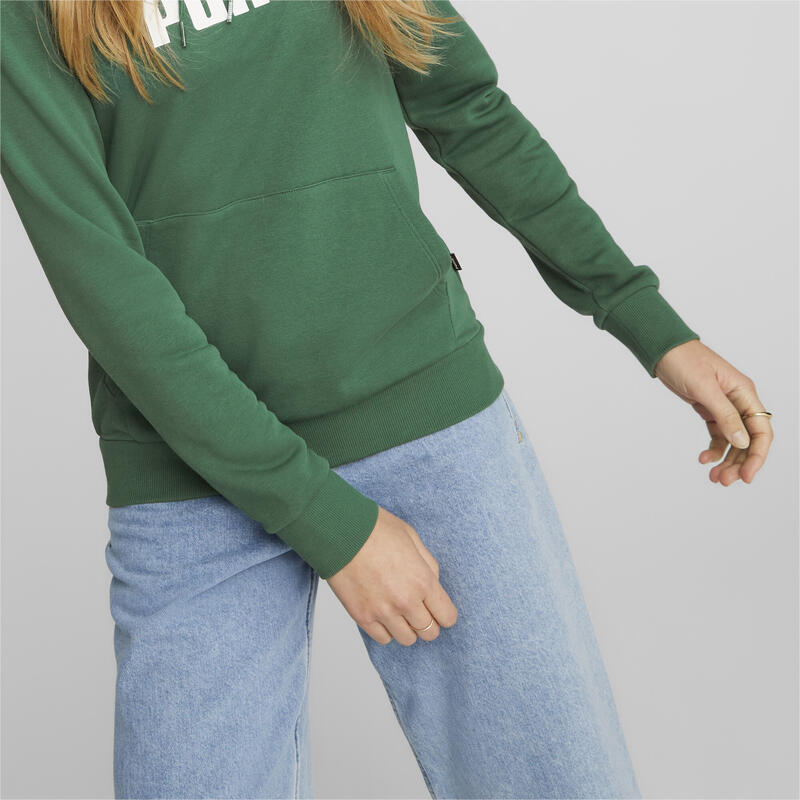 Essentials Big Logo hoodie voor dames PUMA Vine Green