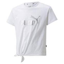 T-shirt Essentials+ Logo Knotted enfant et adolescent PUMA White