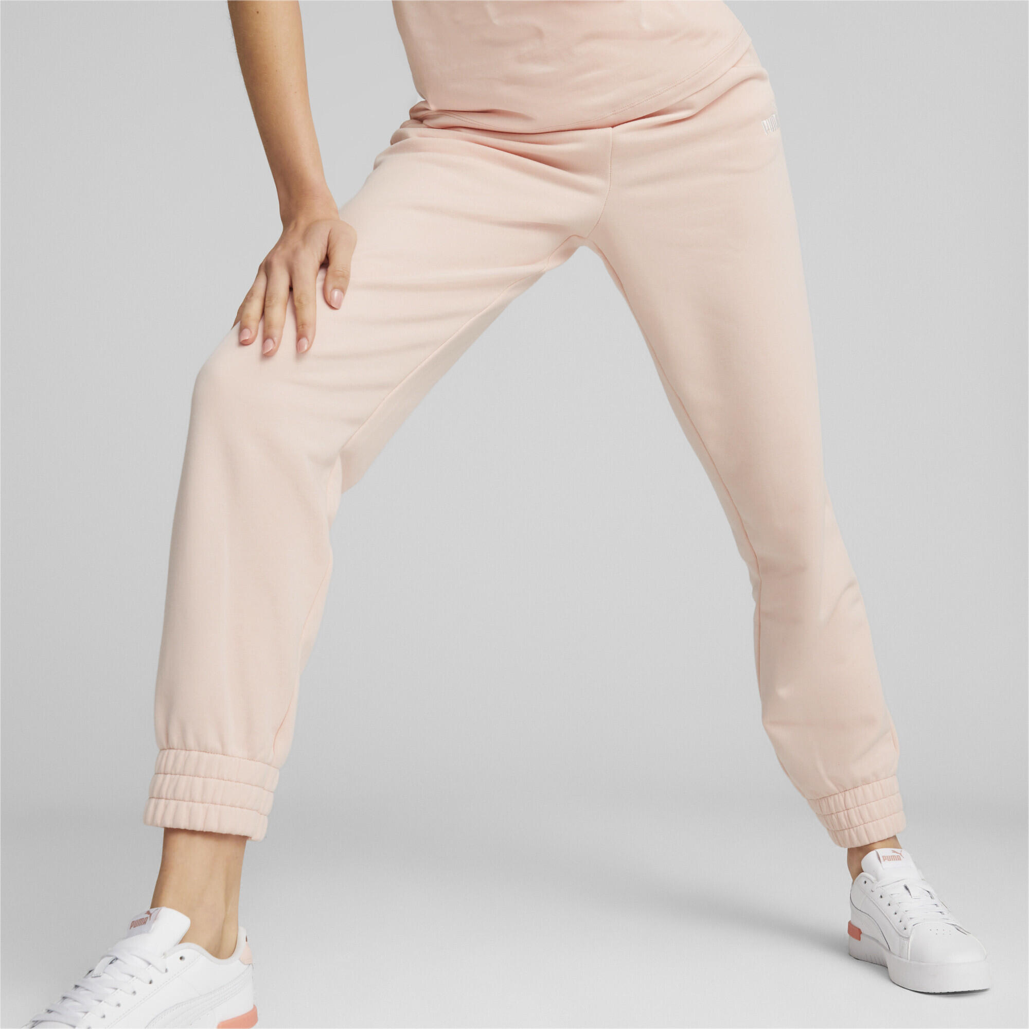 Pantalon Essentials+ Embroidery Femme PUMA Rose Dust Pink 2/6