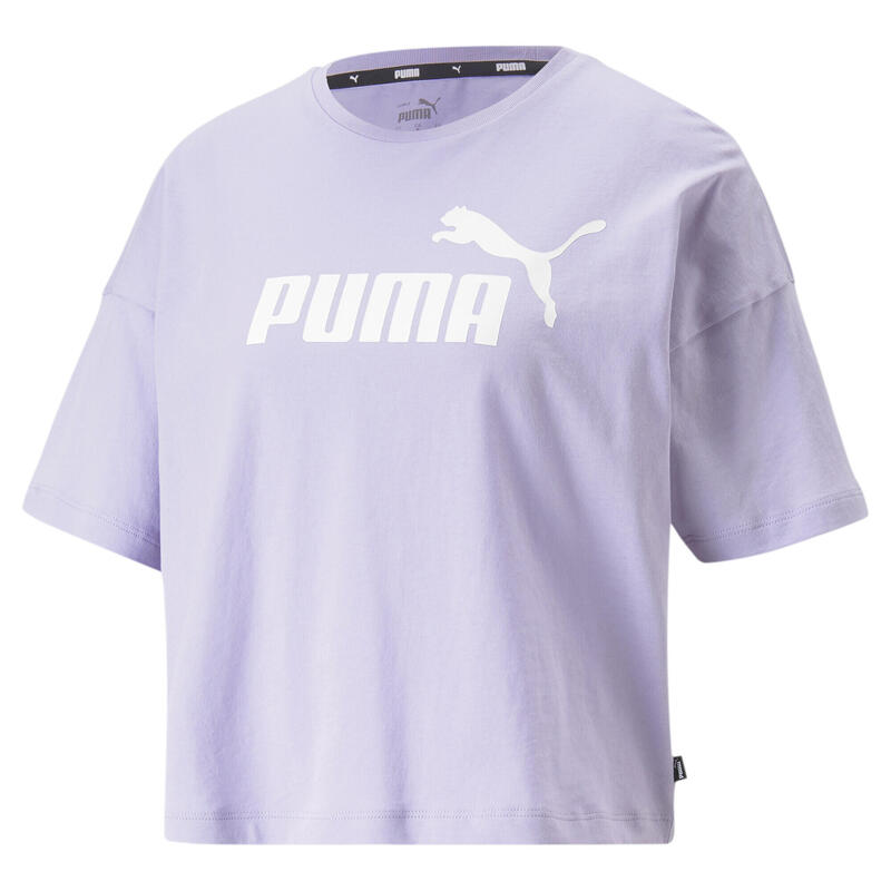 Camiseta corta Mujer Essentials Logo PUMA Violeta