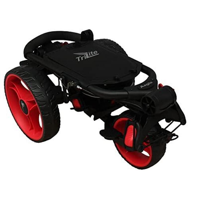 Carrito Golf TriLite 3 Ruedas Plegable Axglo Negro/Rojo Unisex