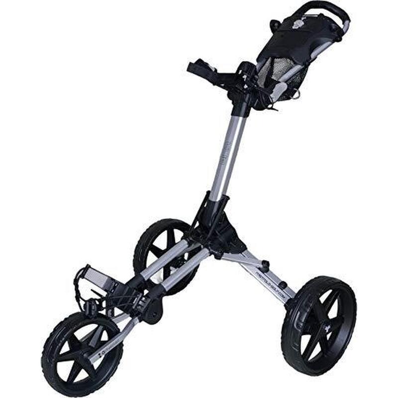 Carrito de Golf Kliq 3 Ruedas Fastfold Negro Plateado Unisex