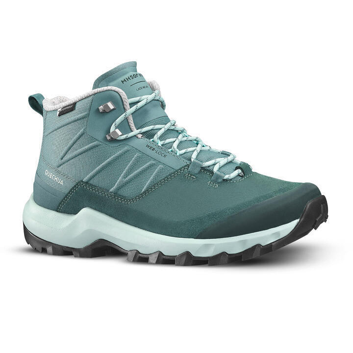 SECONDE VIE - Chaussures de randonnée montagne femme MH500 MID imperméable vert