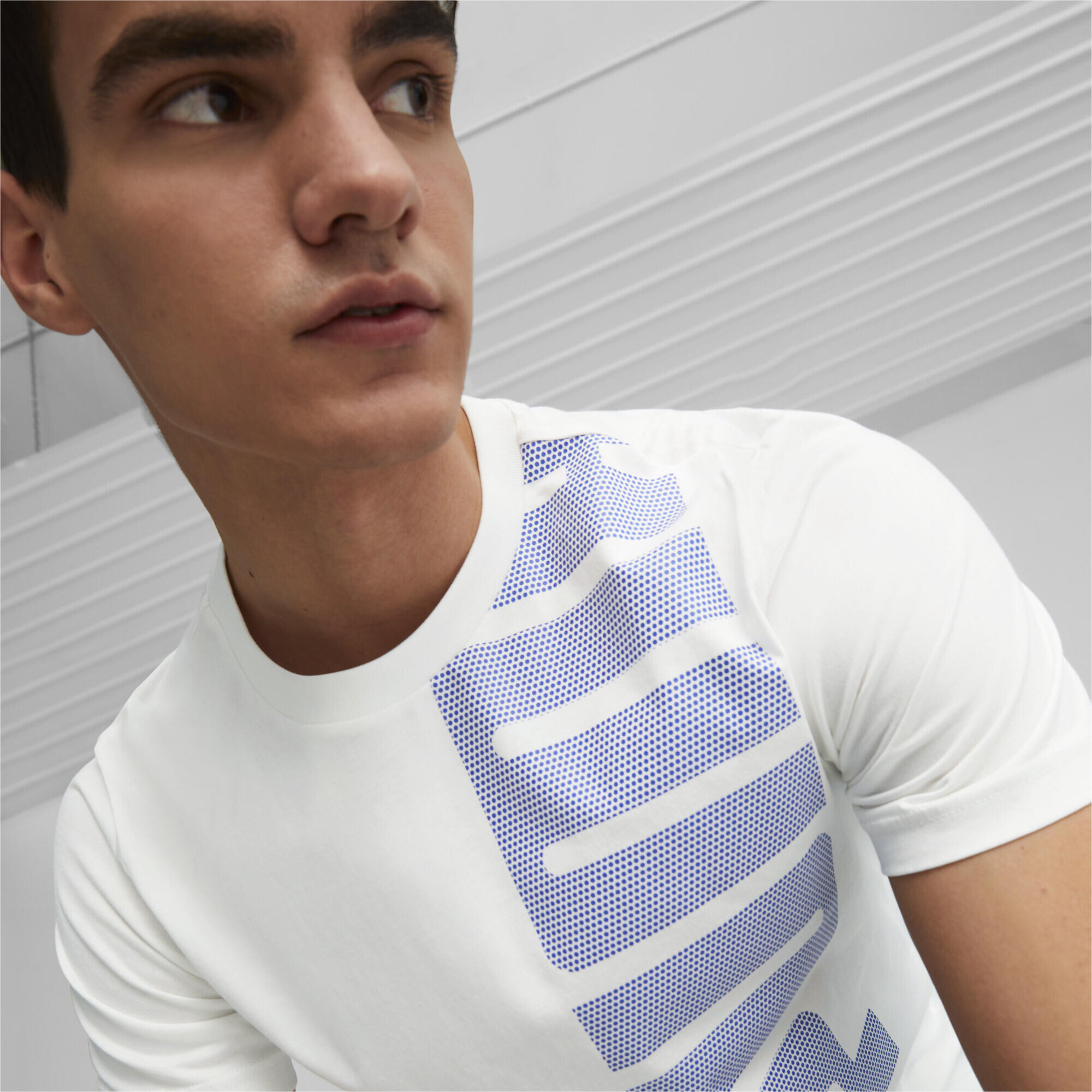 T-shirt Essentials+ Logo Lab da uomo PUMA White 4/6