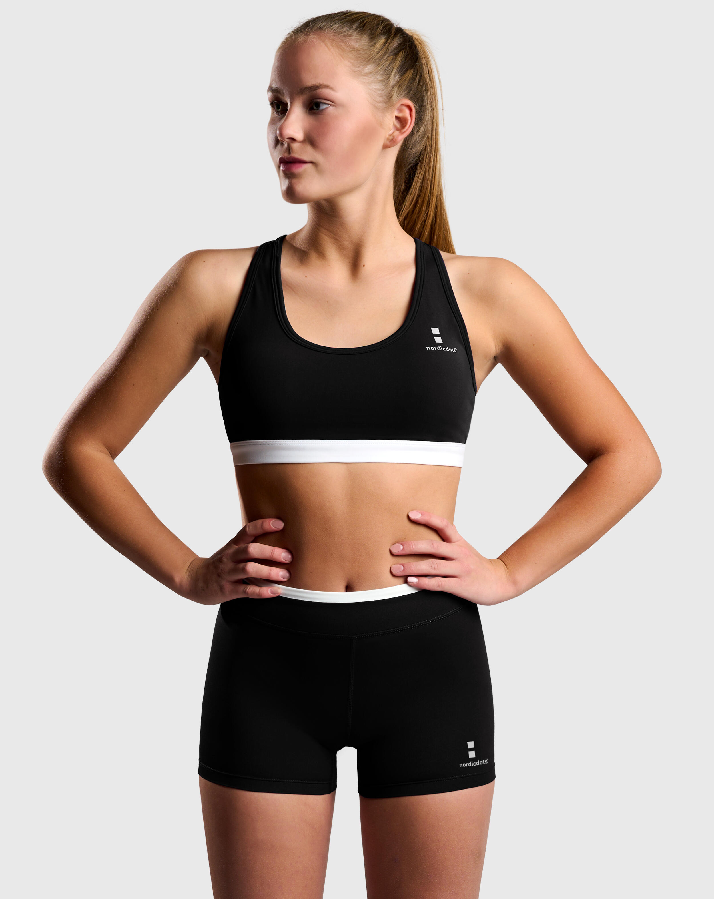 NORDICDOTS Pro Sports BH 2.0 Damen Schwarzer