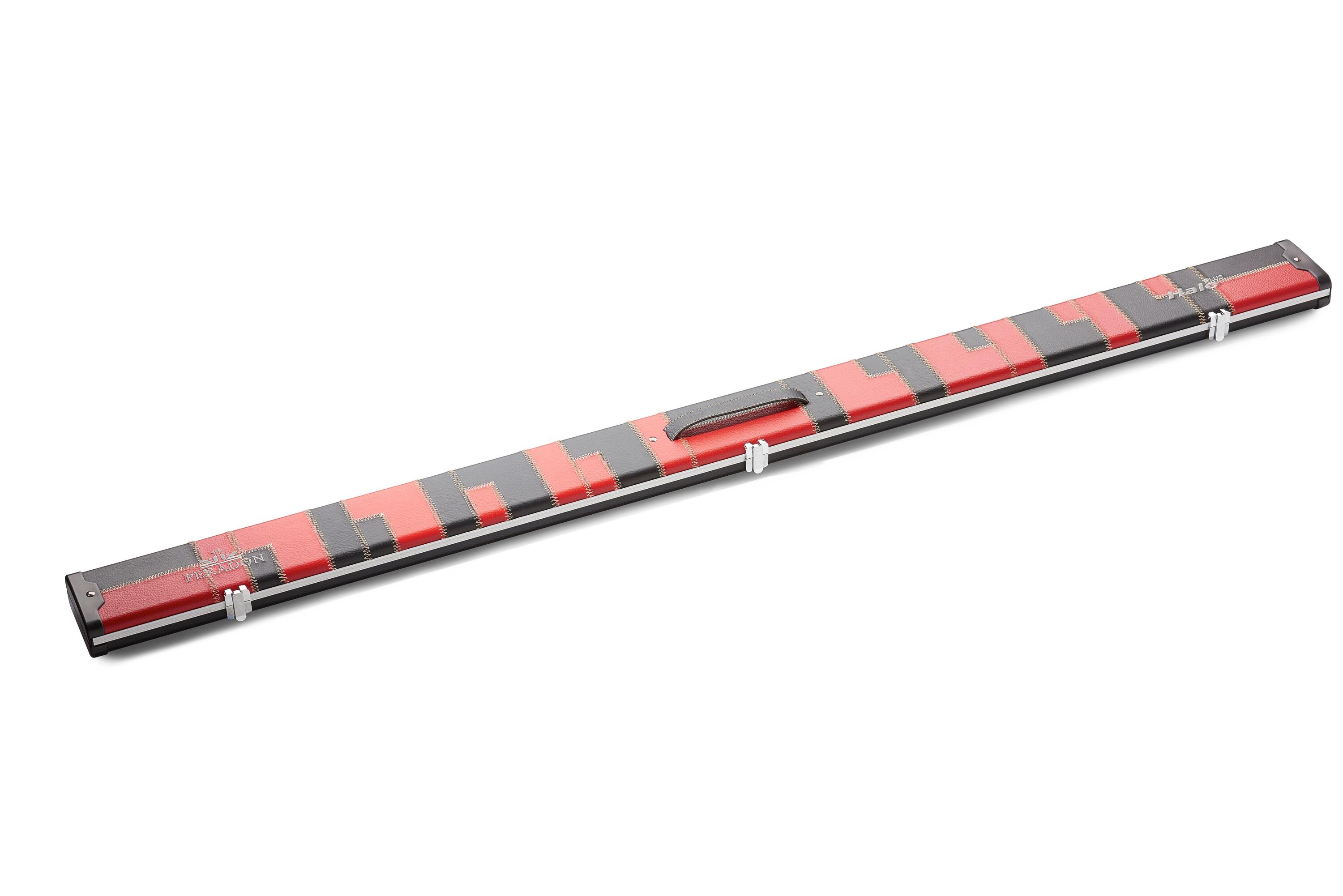 PERADON PERADON HALO PLUS EXTRA WIDE BLACK & RED PATCHWORK SNOOKER/POOL 1 PIECE CASE