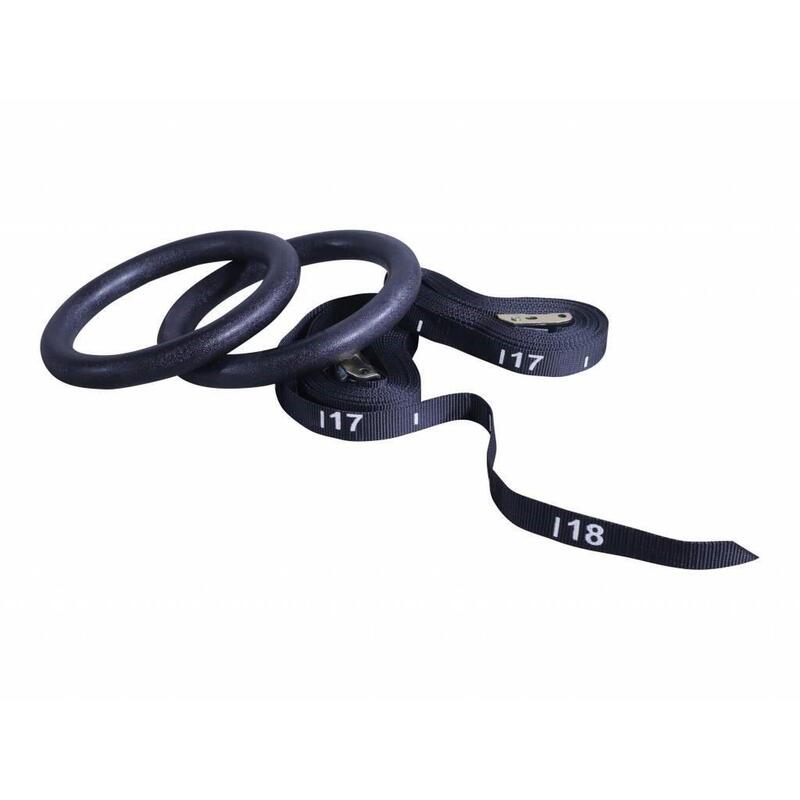 Lifemaxx Crossmaxx ABS Crossfit Ringen - Inclusief Straps