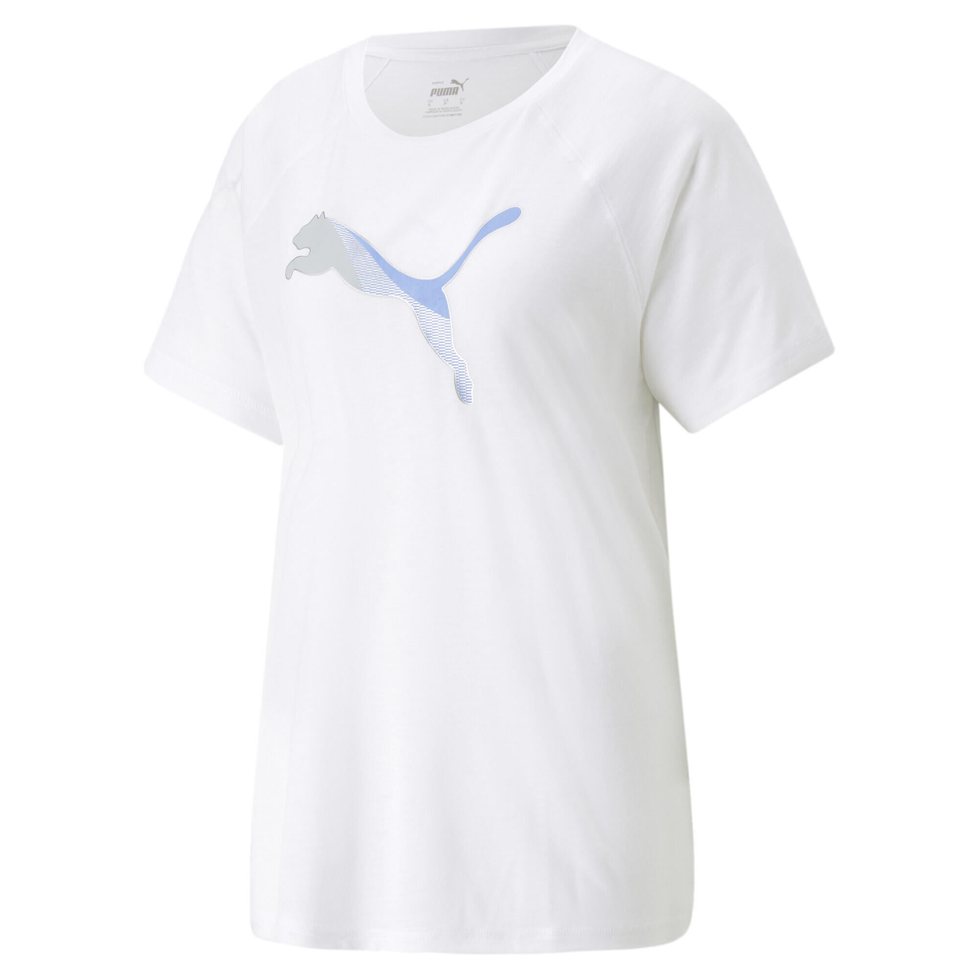 Puma - T-shirt Evostripe Femme Puma - T-shirt Manches Courtes - Blanc - 38 S - Decathlon