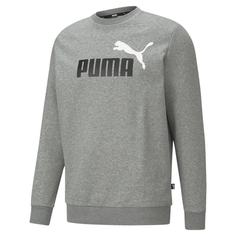 Essentials+ Two-Tone Big Logo Sweatshirt mit Rundhalsausschnitt Herren PUMA