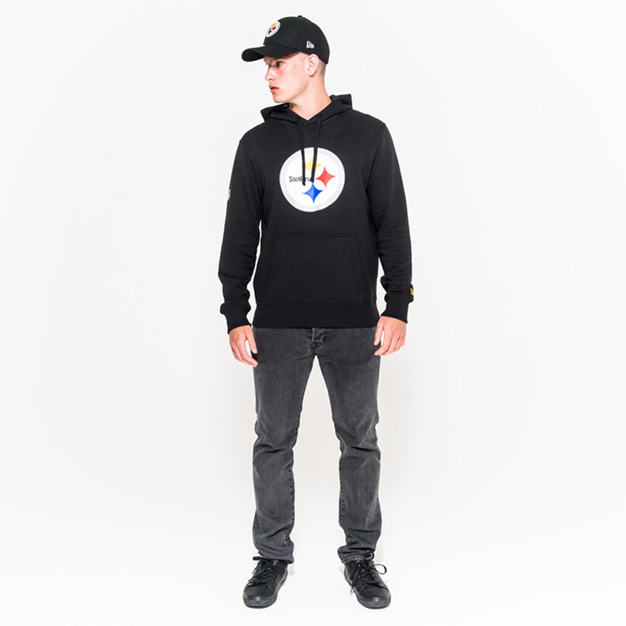 Sweat à capuche New Era avec logo de l’équipe Pittsburgh Steelers 7/7