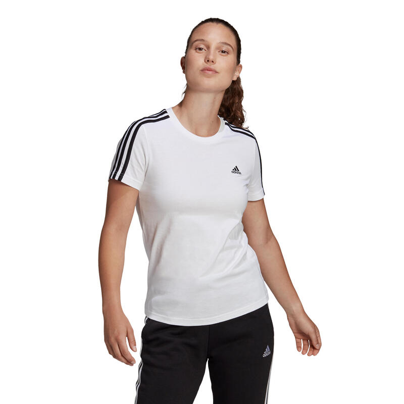 LOUNGEWEAR Essentials Slim 3-Streifen T-Shirt