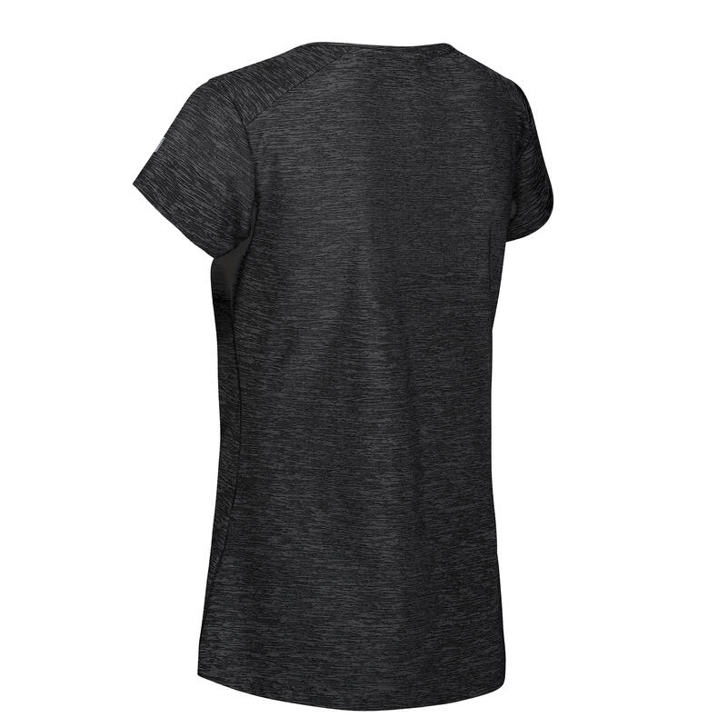 Limonite V Fitness-T-shirt voor dames - Zwart