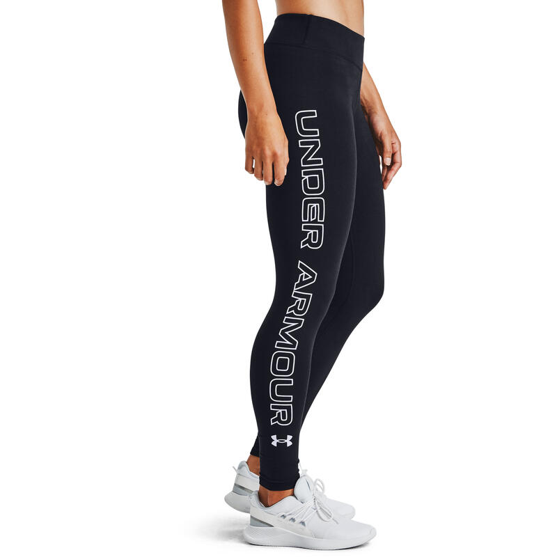 Leggings Under Armour Favourite Wordmark Leggings, Zwart, Dames