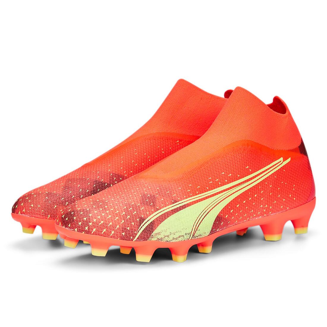 Puma Ultra Match+ LL FG/AG Mens Orange Football Boots 6/6
