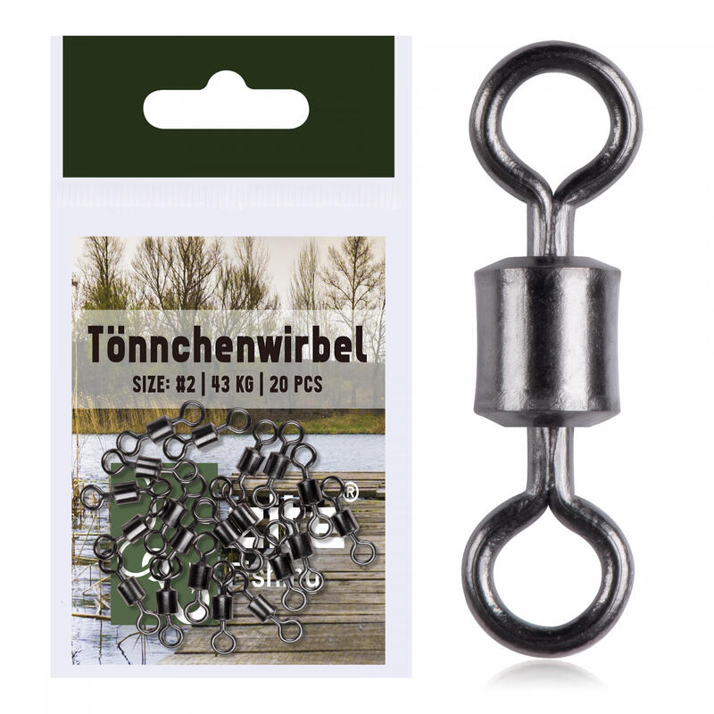 Spinnwirbel Ton Swivels Angelwirbel Gr. #4 35kg 20 Stück