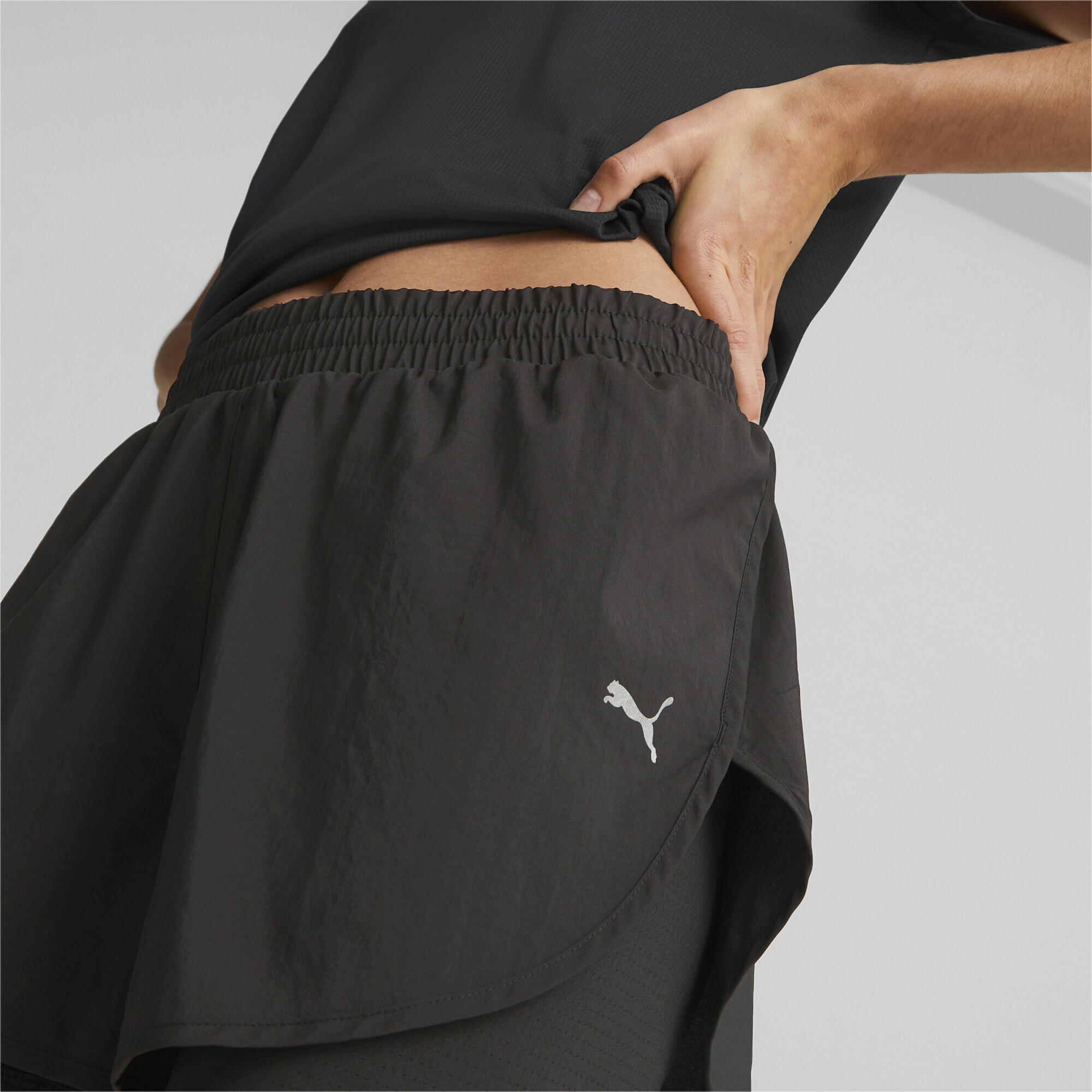 Shorts da running 2 in 1 Run Favourite in tessuto da donna PUMA Black 5/7
