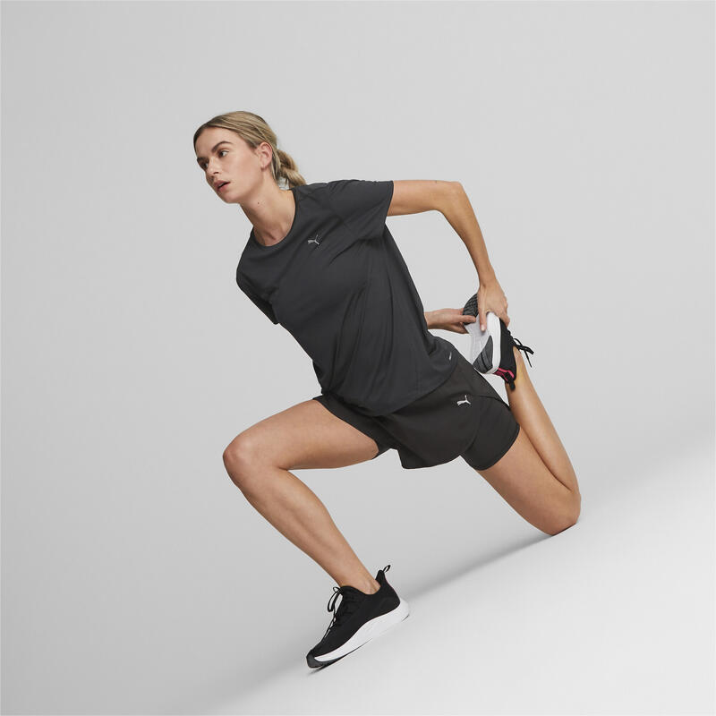 Run Favourite geweven 2-in-1 hardloopshort voor dames PUMA Black