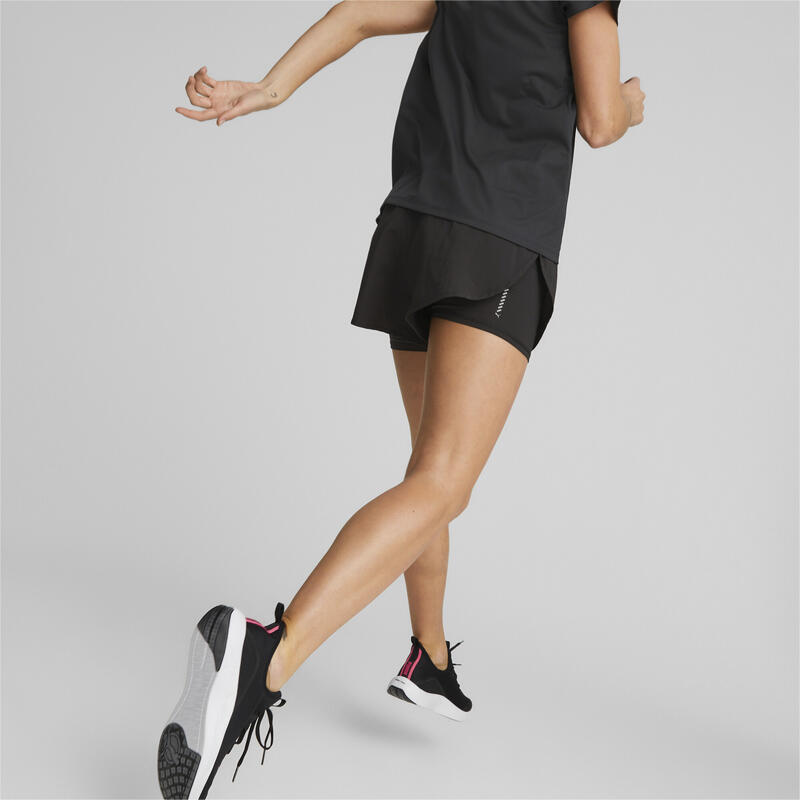 Pantalón corto de running 2 en 1 Run Favourite Mujer PUMA Negro
