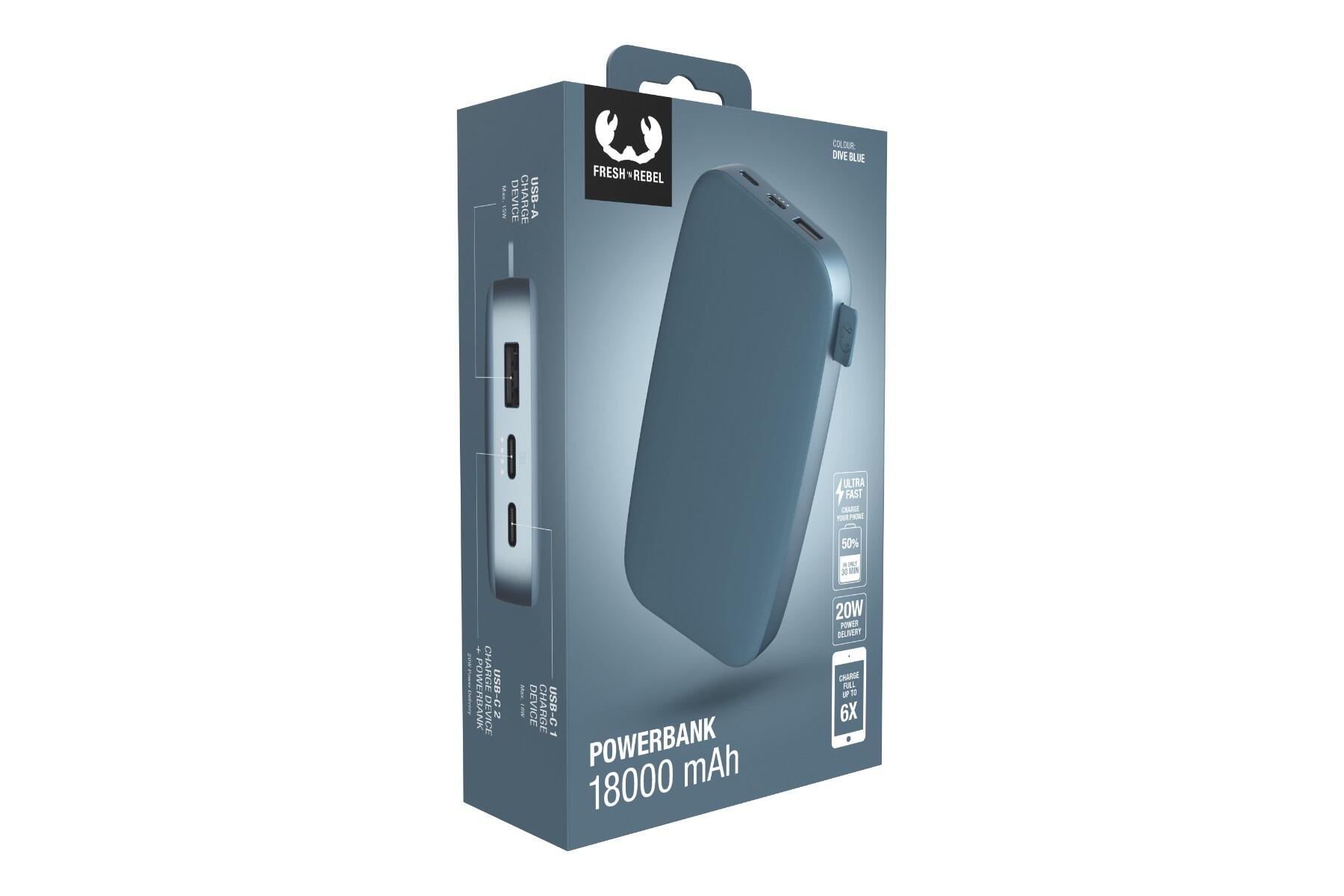 Fresh n Rebel Powerbank FC 18000mAh USB-C Dive Blue 5/5