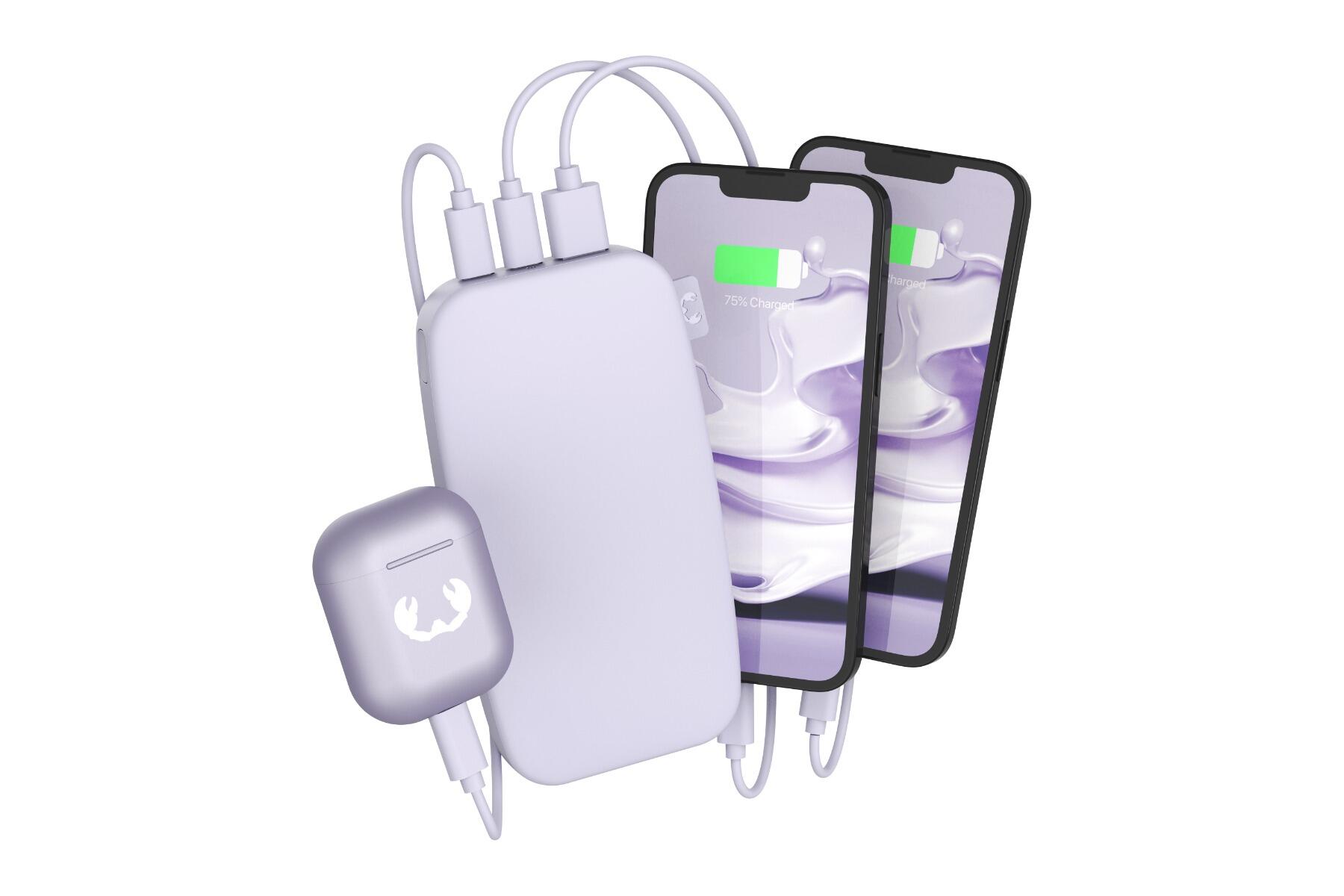 Fresh'N Rebel powerbank 18000 mAh USB-C carga ultra rápida 20W PD dreamy lilac 2/5