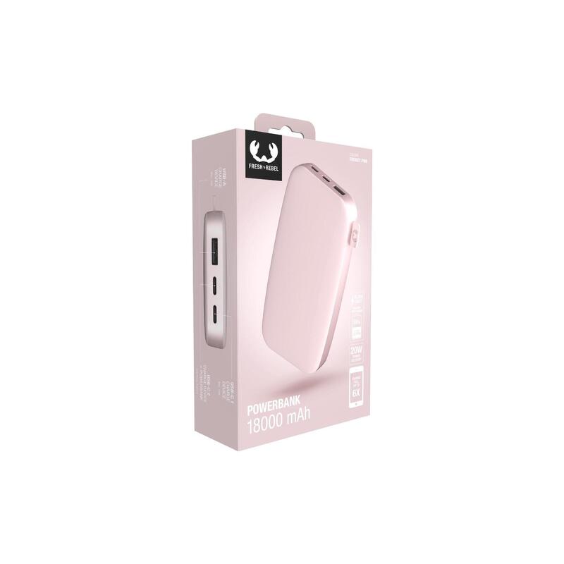 Fresh n Rebel Powerbank FC 18000mAh USB-C Smokey Pink
