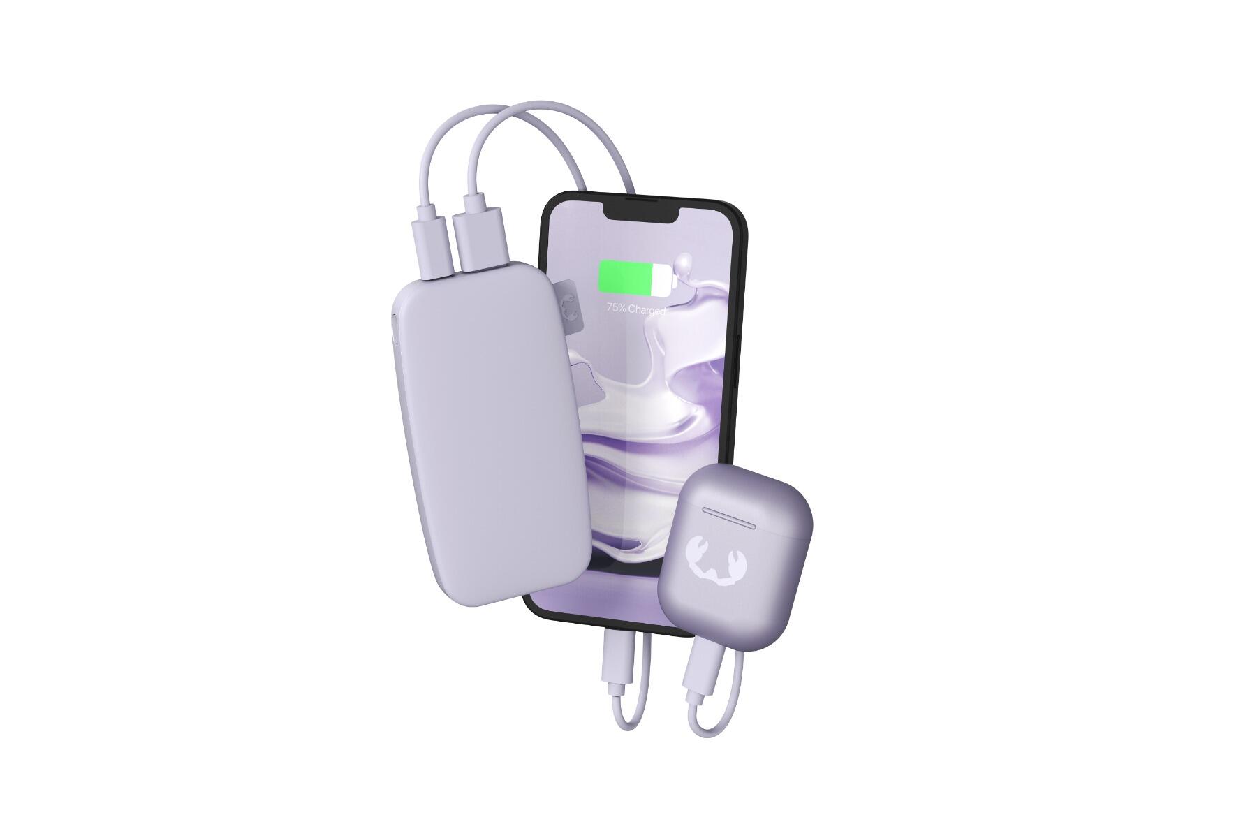 Fresh'N Rebel powerbank 6000 mAh USB-C carga rápida dreamy lilac 2/5