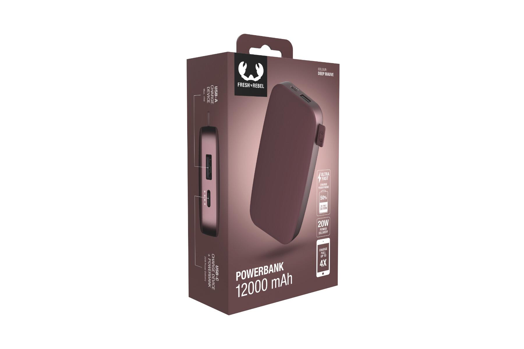 Fresh n Rebel Powerbank FC 12000mAh USB-C- Deep Mauve 5/5