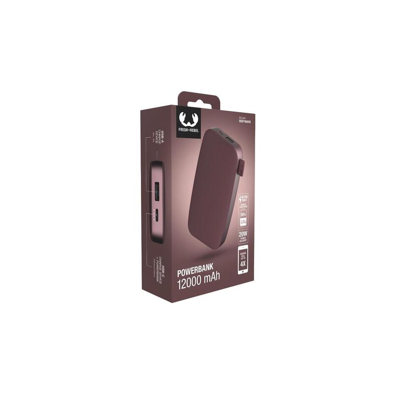 Chargeur de batterie Fresh 'n Rebel 12000 mAh USB-C - mauve