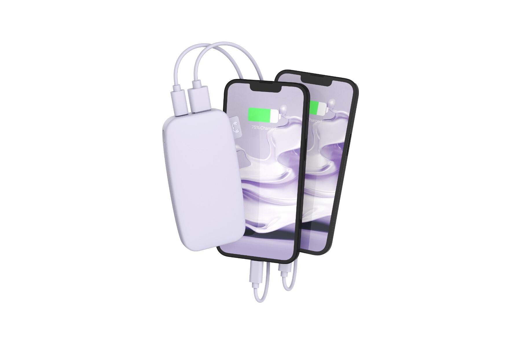 Fresh'N Rebel powerbank 6000 mAh USB-C carga rápida dreamy lilac 3/5