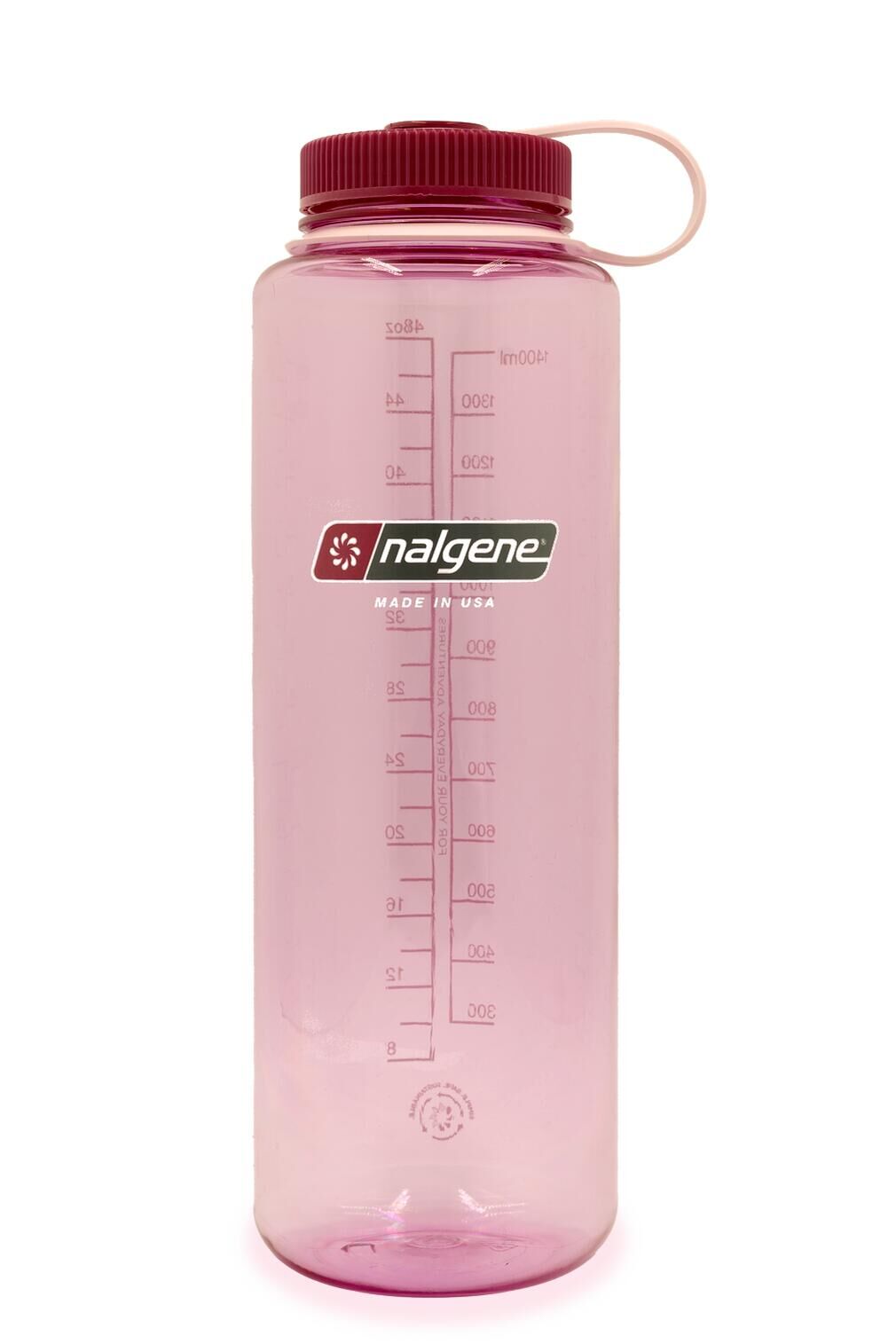 NALGENE 1.5L Wide Mouth Sustain Water Bottle - Made From 50% Plastic Waste - Desert Rose
