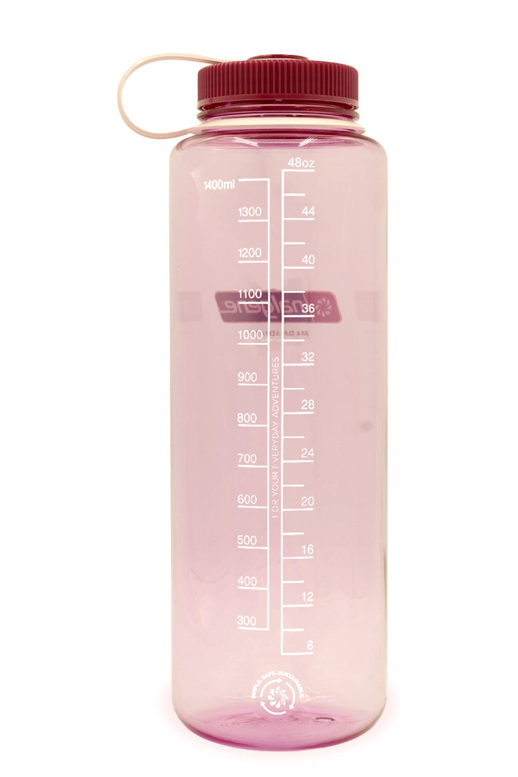 1.5L Wide Mouth Sustain Water Bottle - Made From 50% Plastic Waste - Desert Rose 2/2