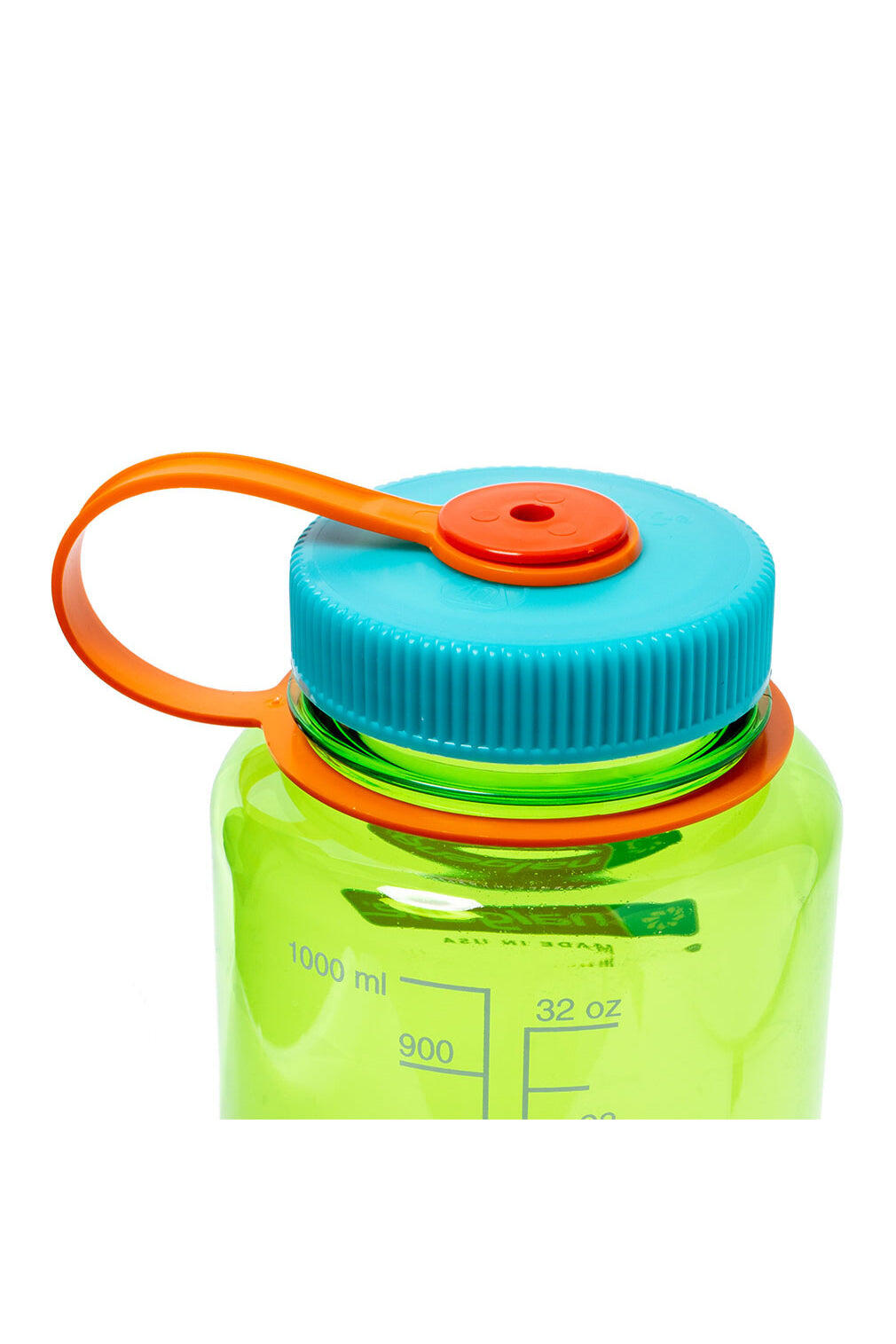 1L Wide Mouth Sustain Water Bottle - Made From 50% Plastic Waste - Lime Green 3/3