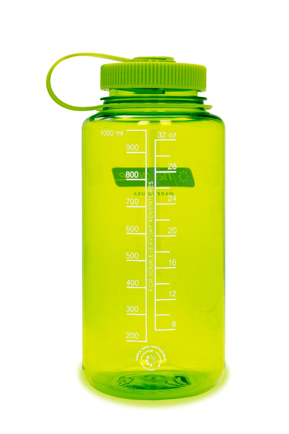 1L Wide Mouth Sustain Water Bottle - Made From 50% Plastic Waste - Spring Green 2/2