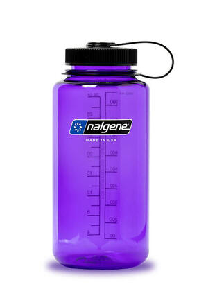 Nalgene Bouteille Sustain Tritan à Large Ouverture - 1L - Gris