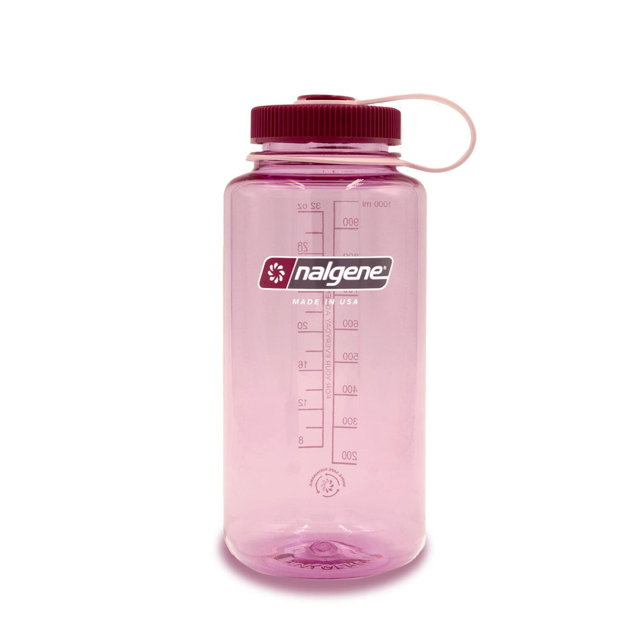 1L Wide Mouth Sustain Water Bottle - Made From 50% Plastic Waste - Desert Rose 1/1