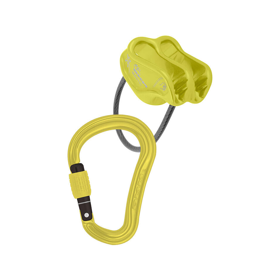 DMM Mantis Belay Device and Shadow HMS Set - Lime