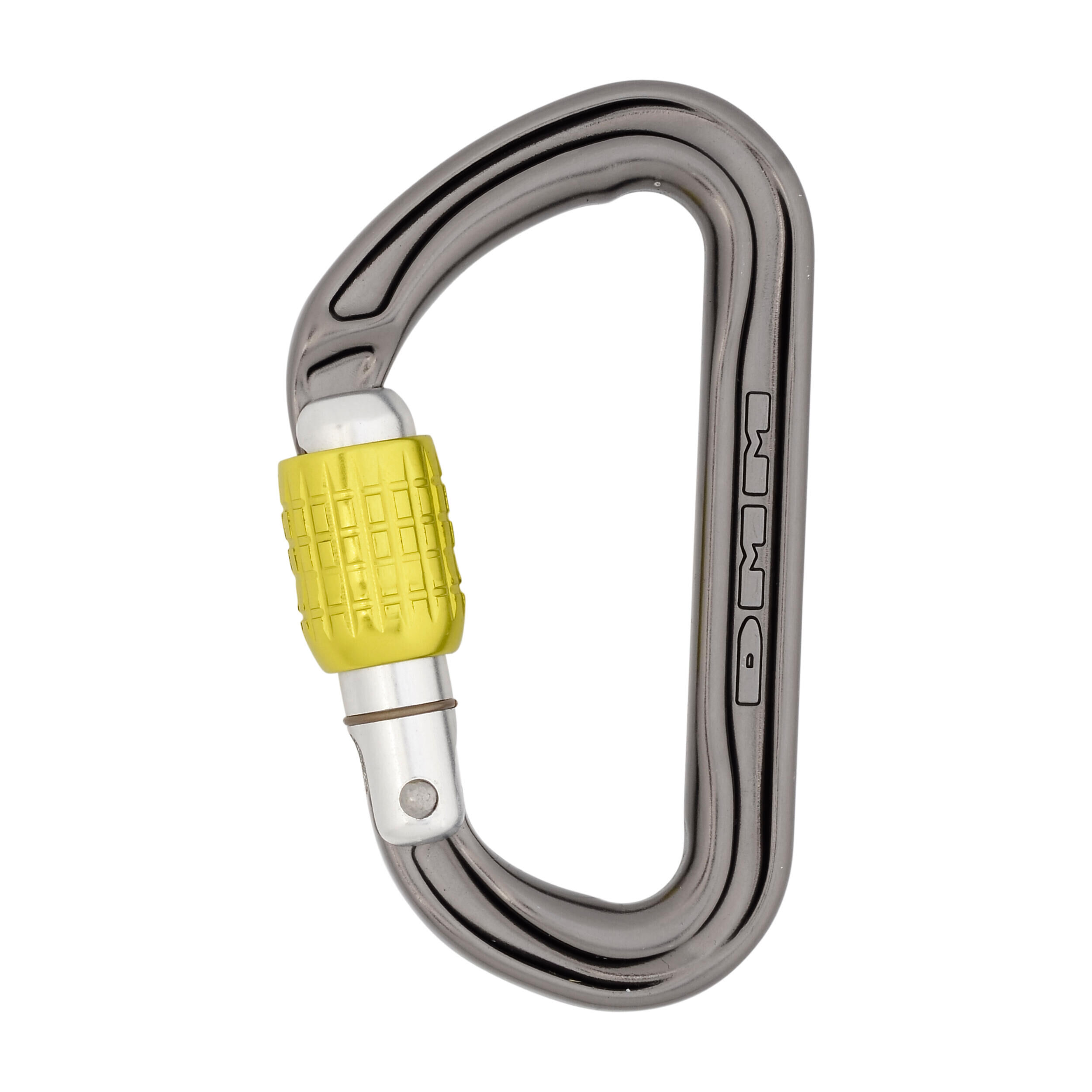 DMM Phantom Screwgate Carabiner - Titanium/Lime