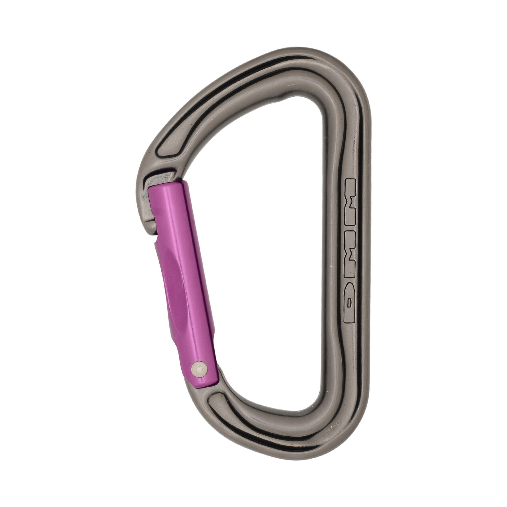 DMM Shadow Straight Gate Carabiner - Titanium/Purple