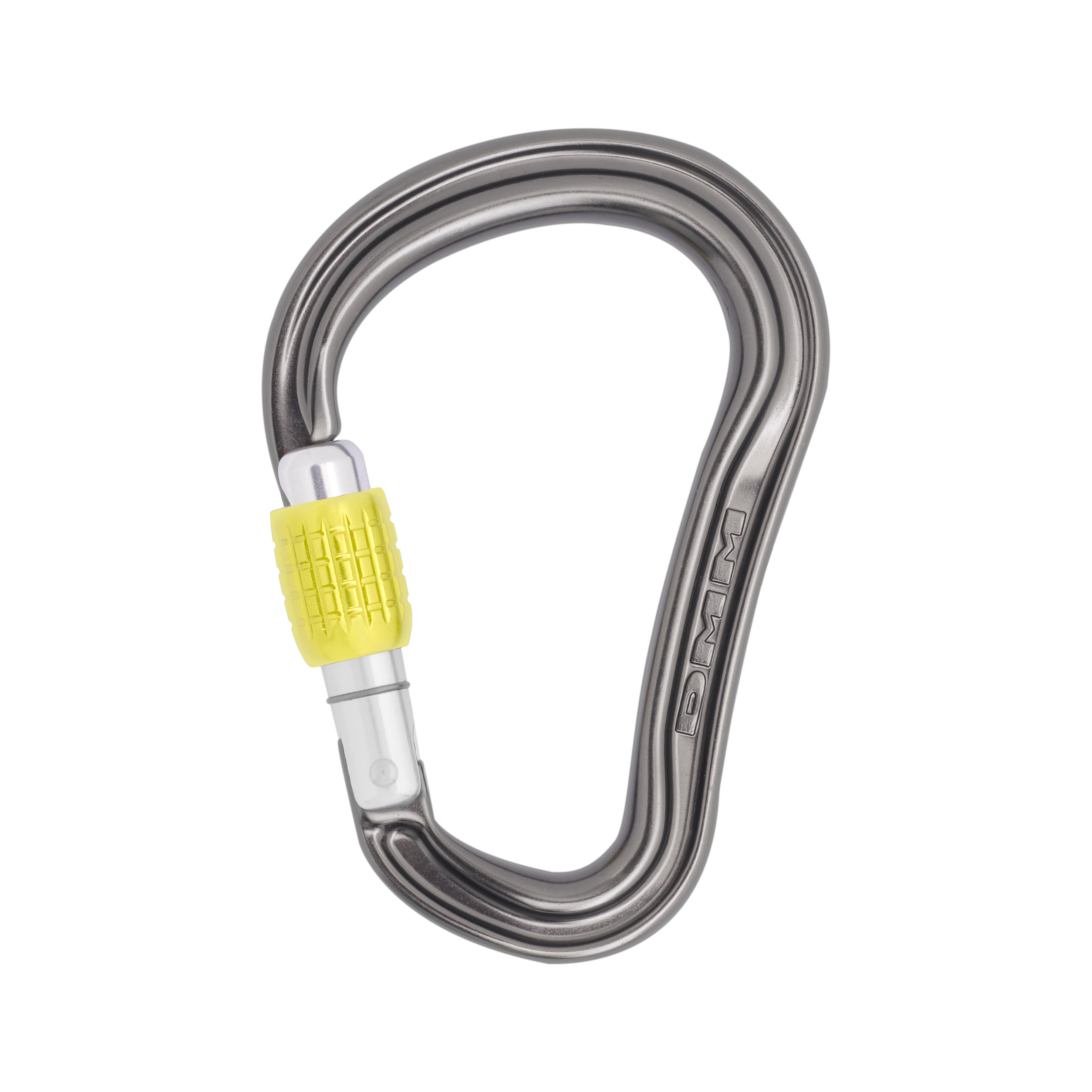 DMM Shadow HMS Screwgate Carabiner - Titanium/Lime