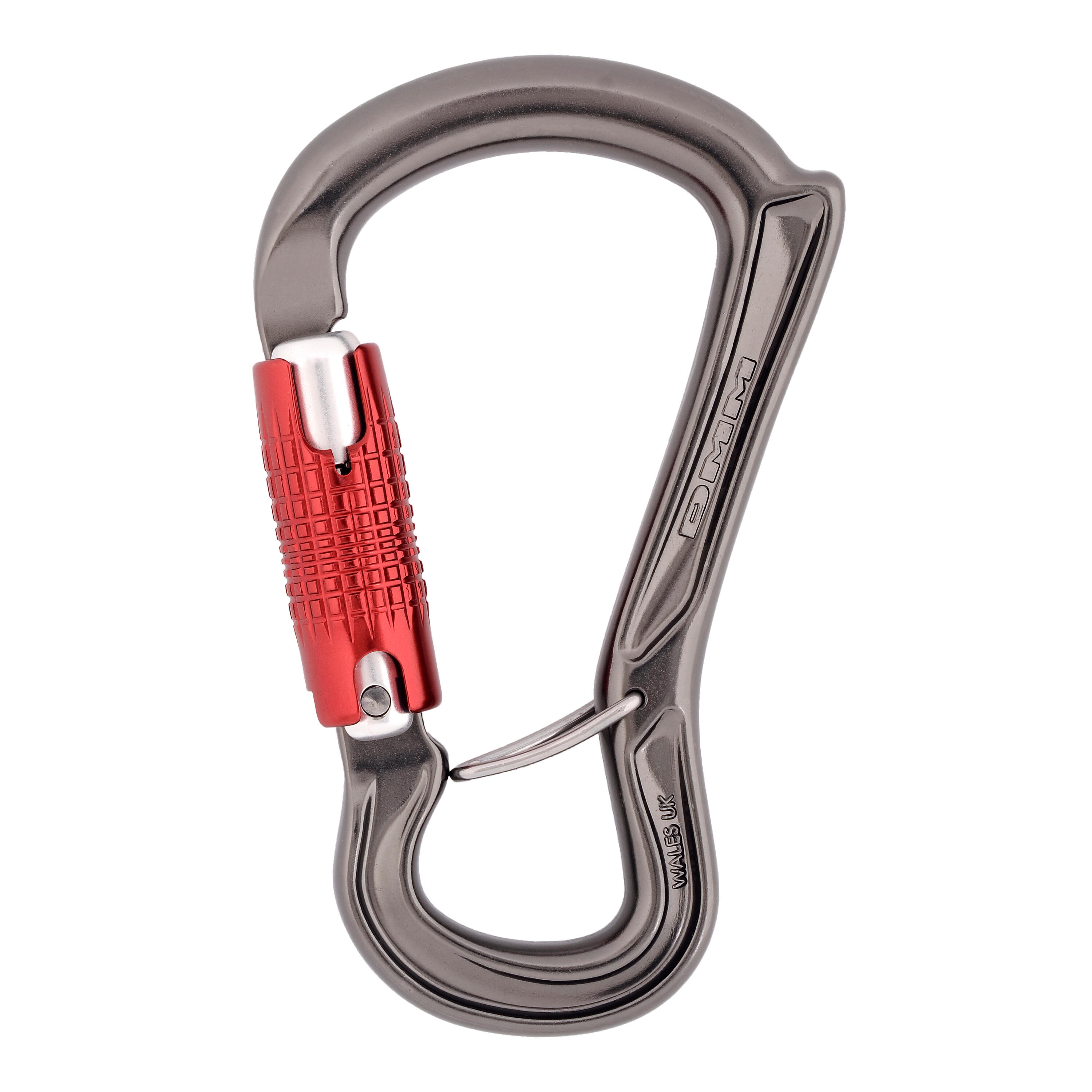 Ceros Kwiklock Carabiner - Titanium/Red 1/1