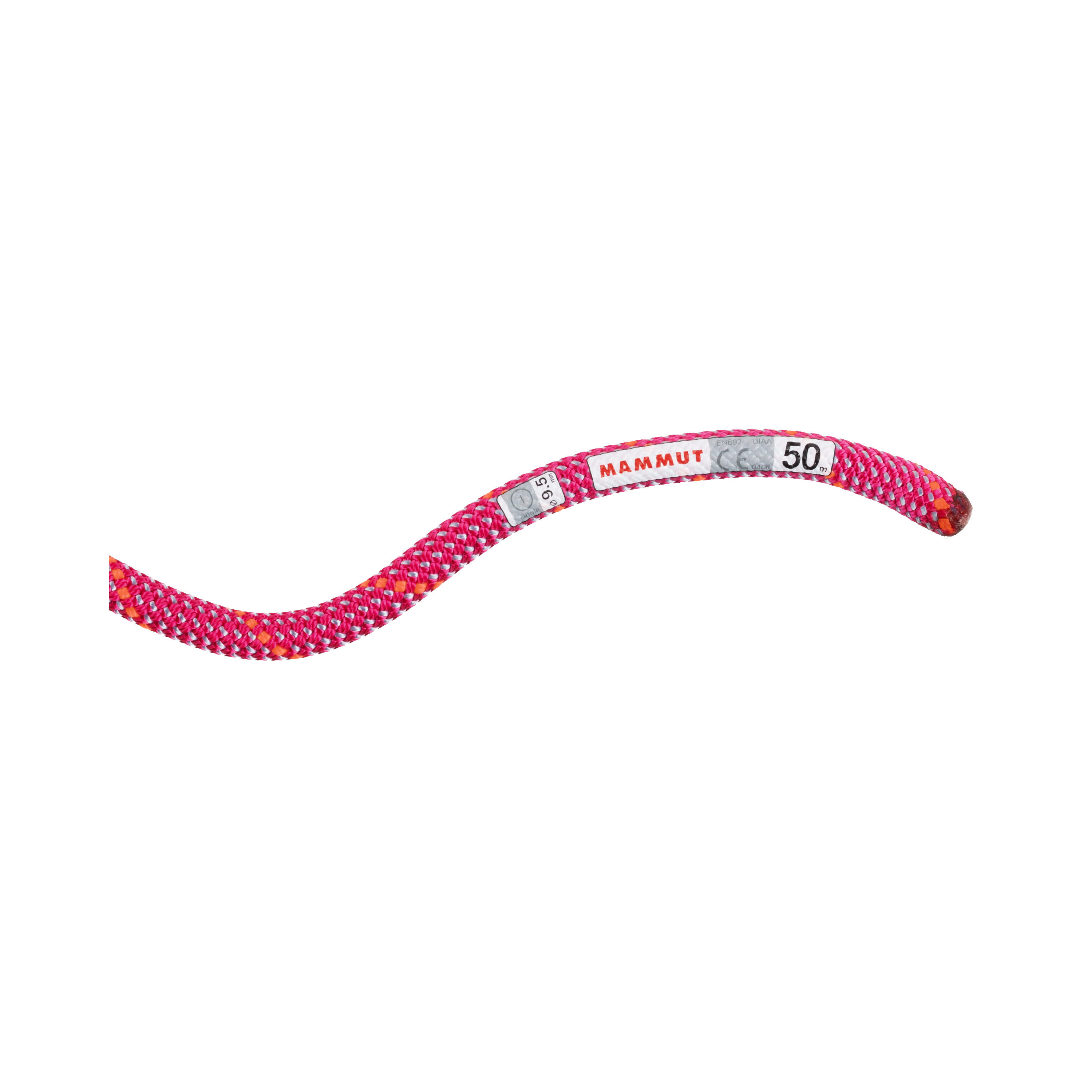 Crag Dry Single Rope 9.5 mm x 50m - Pink 2/4